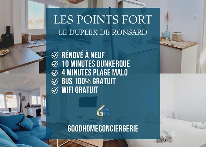 *le Duplex De Ronsard*plage Et Centre-ville Apartment
